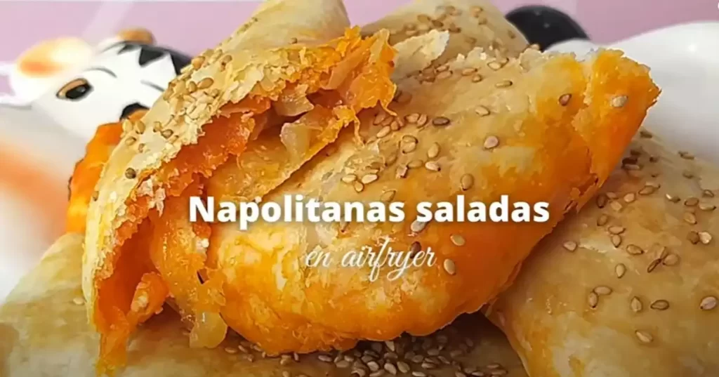 Receta de napolitanas saladas en freidora de aire o air fryer