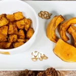 calabaza asada en freidora de aire