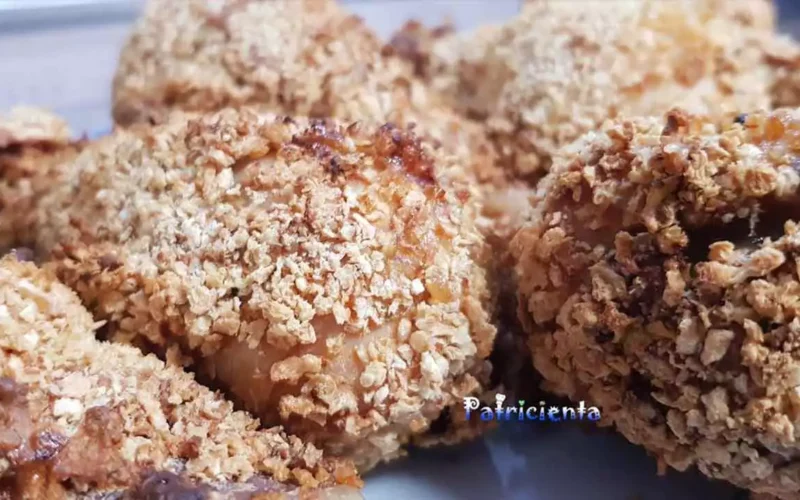 Muslos de pollo rebozados en freidora de aire
